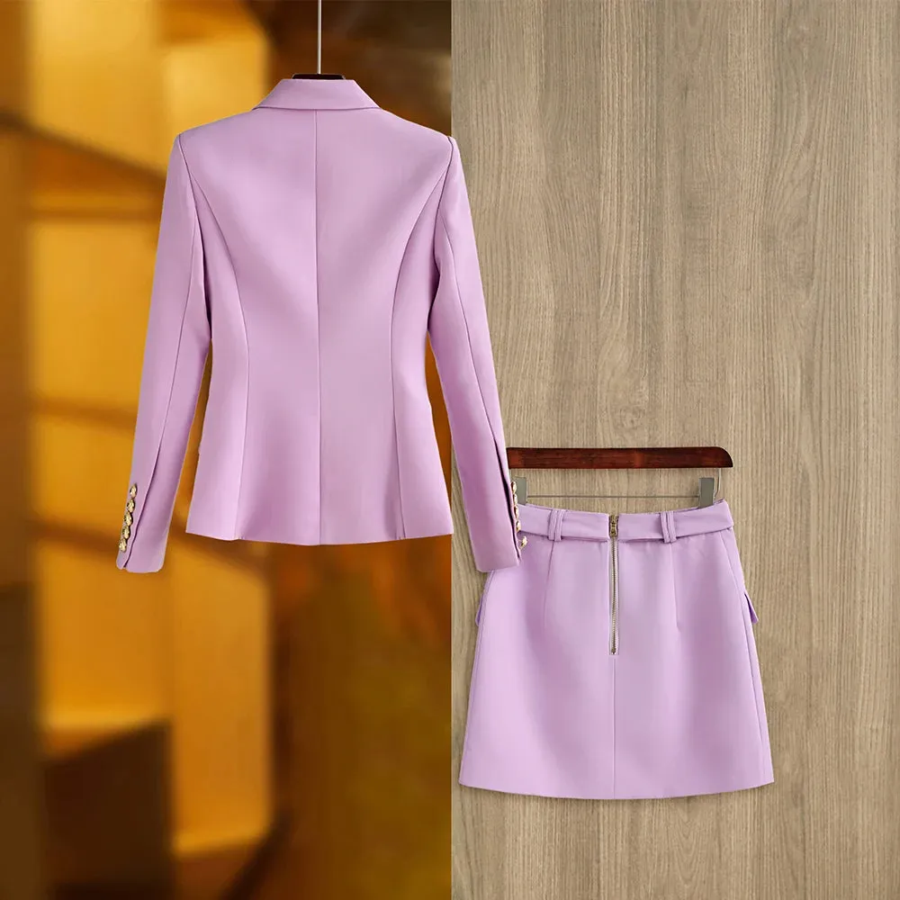 Paris Blazer Skirt Set