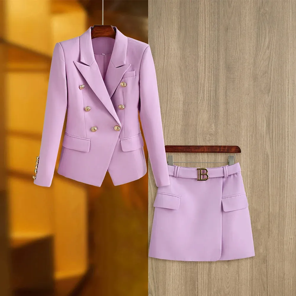 Paris Blazer Skirt Set