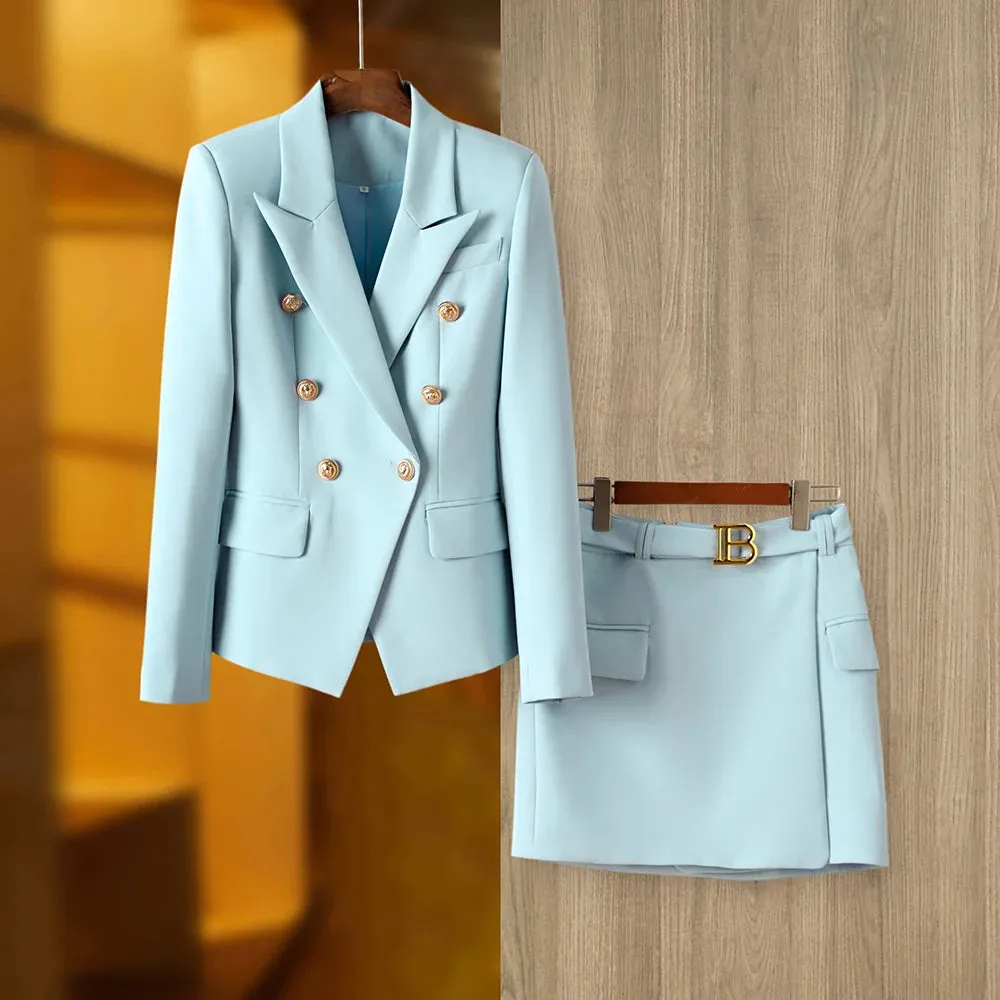 Paris Blazer Skirt Set