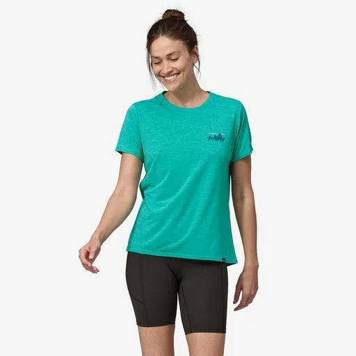 Patagonia Capilene Cool Daily Graphic Shirt '73 Skyline: Subtidal Blue X-Dye
