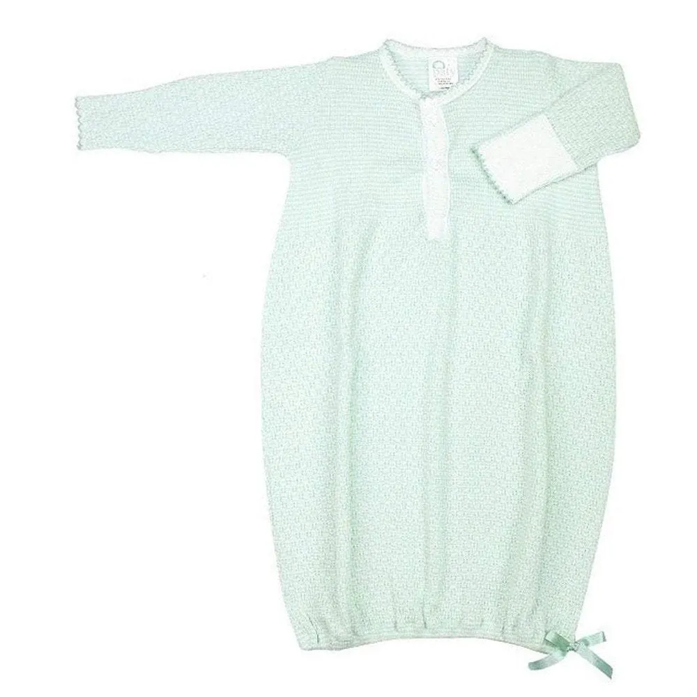 Paty Long Sleeve Solid Button Down Sack