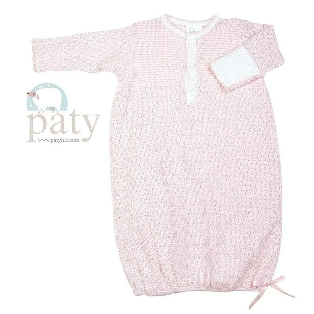 Paty Long Sleeve Solid Button Down Sack