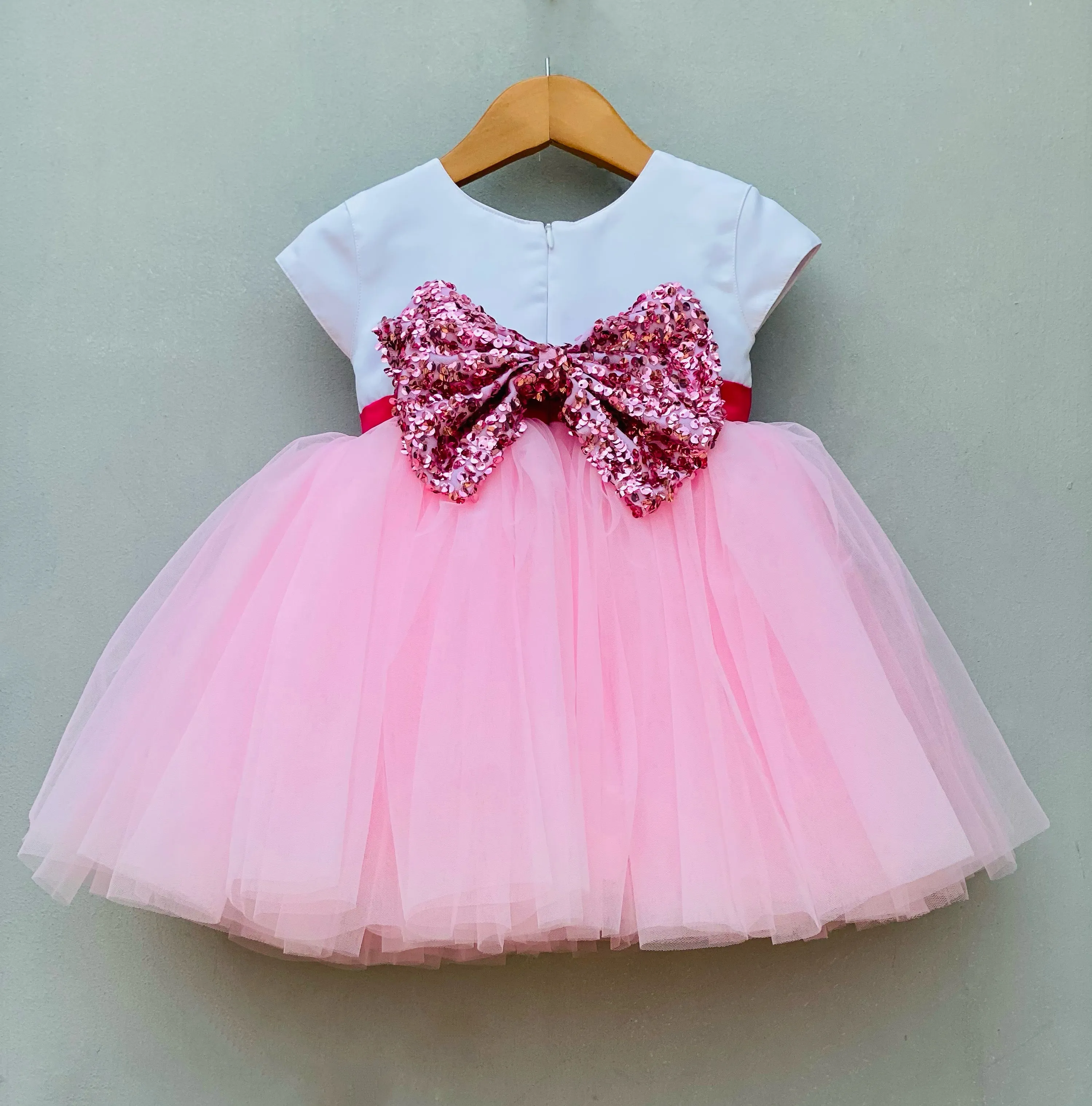 Personalised monogram embroidered dress