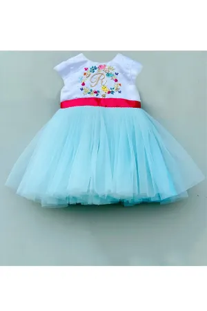 Personalised monogram embroidered dress