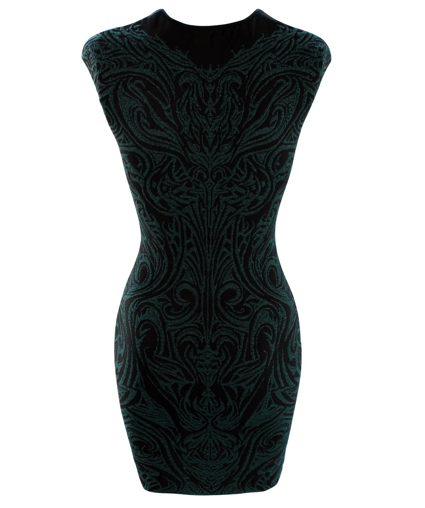 Phoenix Embroidered Jacquard Dress
