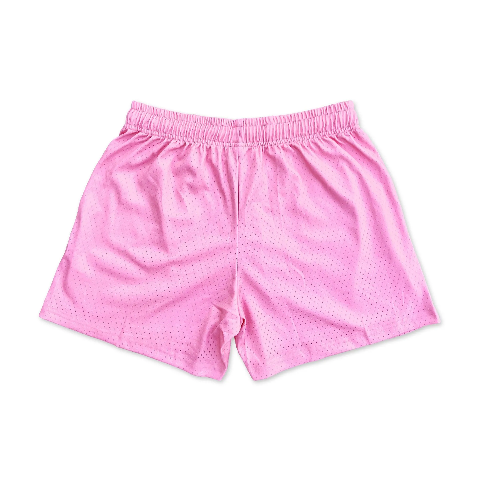 Pink - Premium Mesh JJ Shorts - 5 Inch Inseam - Vintage Gym Basketball Fit