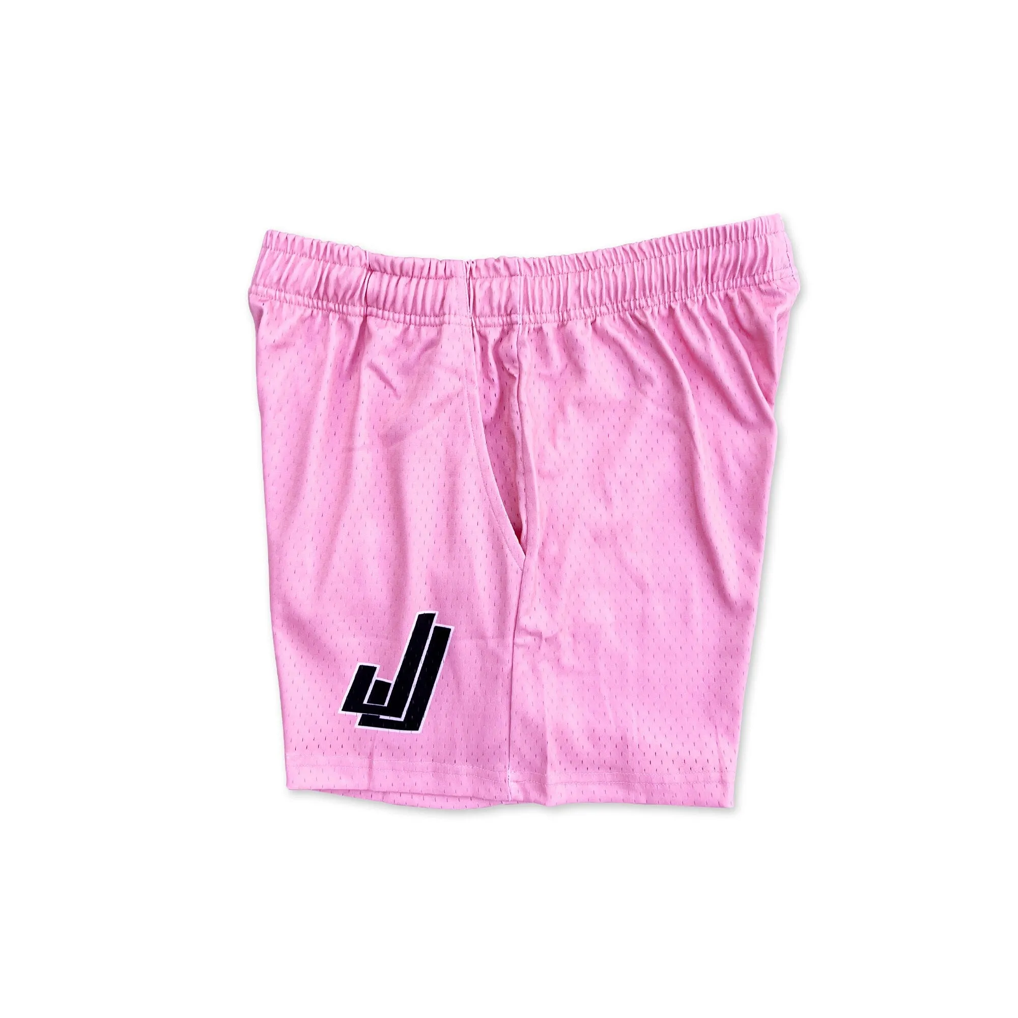 Pink - Premium Mesh JJ Shorts - 5 Inch Inseam - Vintage Gym Basketball Fit