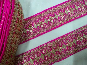 Pink Sequin Trim