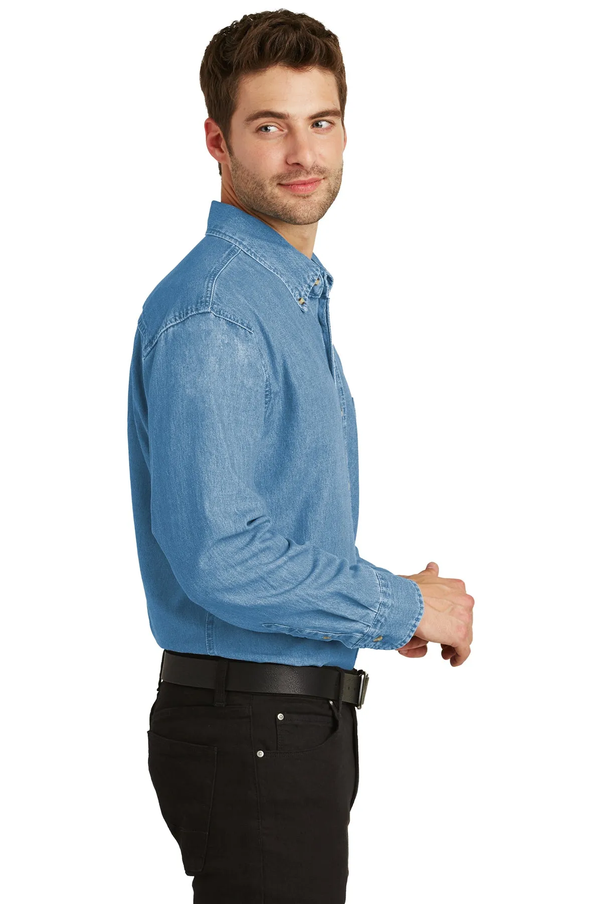Port Authority Denim Shirt, Faded Denim [United Therapeutics]