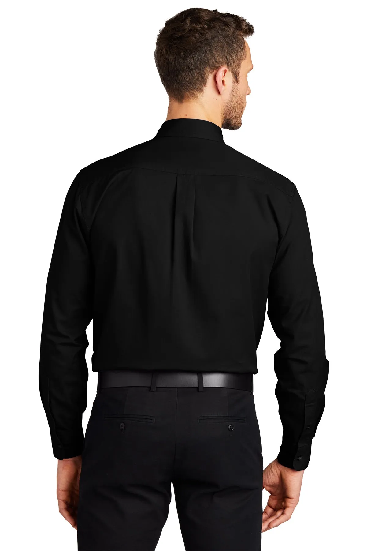 Port Authority Long Sleeve Twill Shirt, Black [Allied Residential]