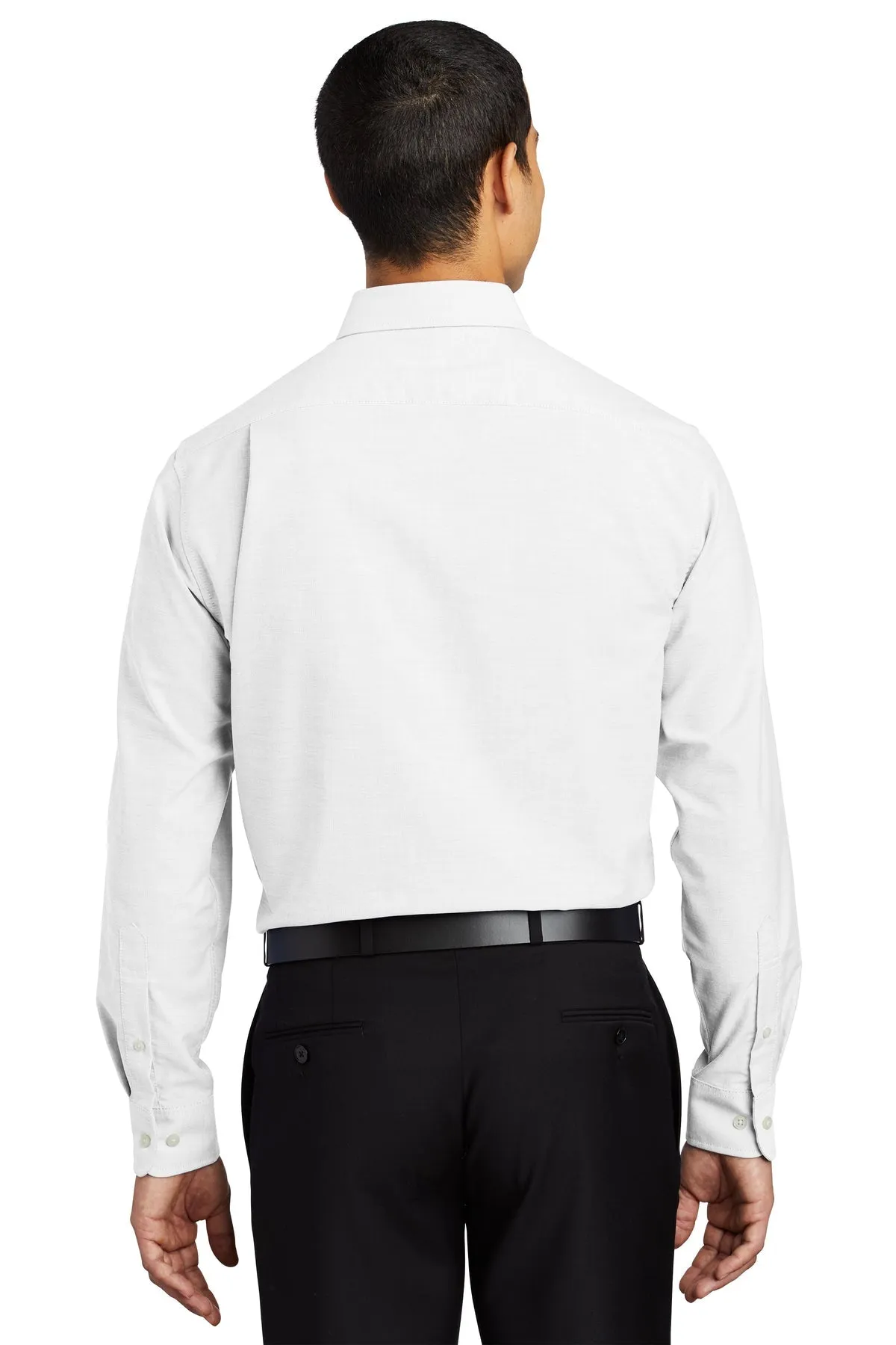 Port Authority SuperPro Oxford Shirt, White [GuidePoint Security]