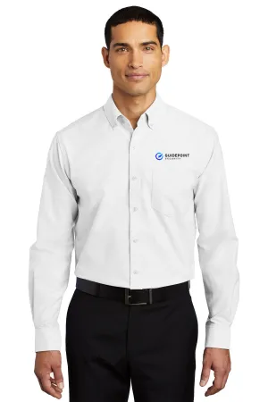 Port Authority SuperPro Oxford Shirt, White [GuidePoint Security]