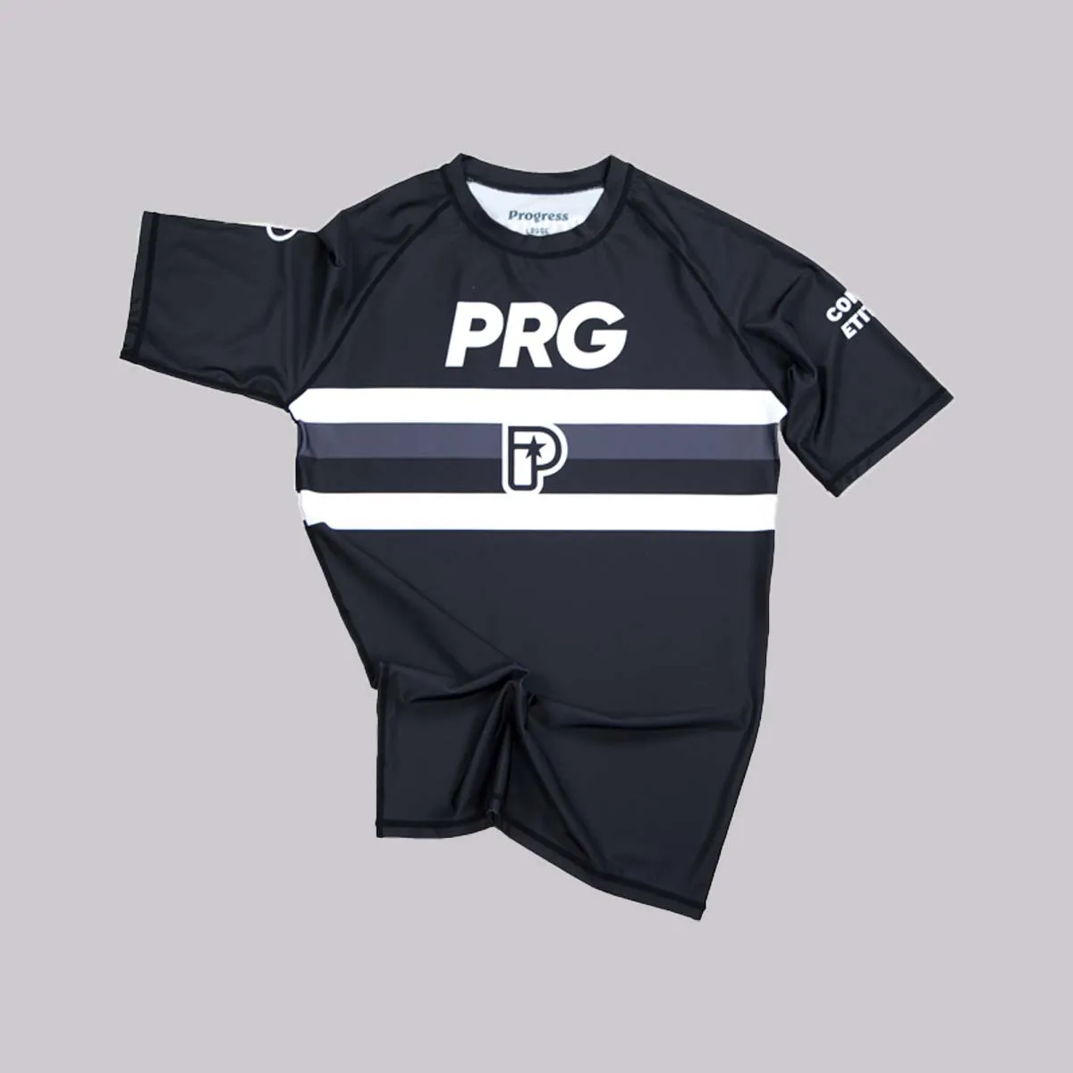Progress Ranked Competition Rash Guard Black