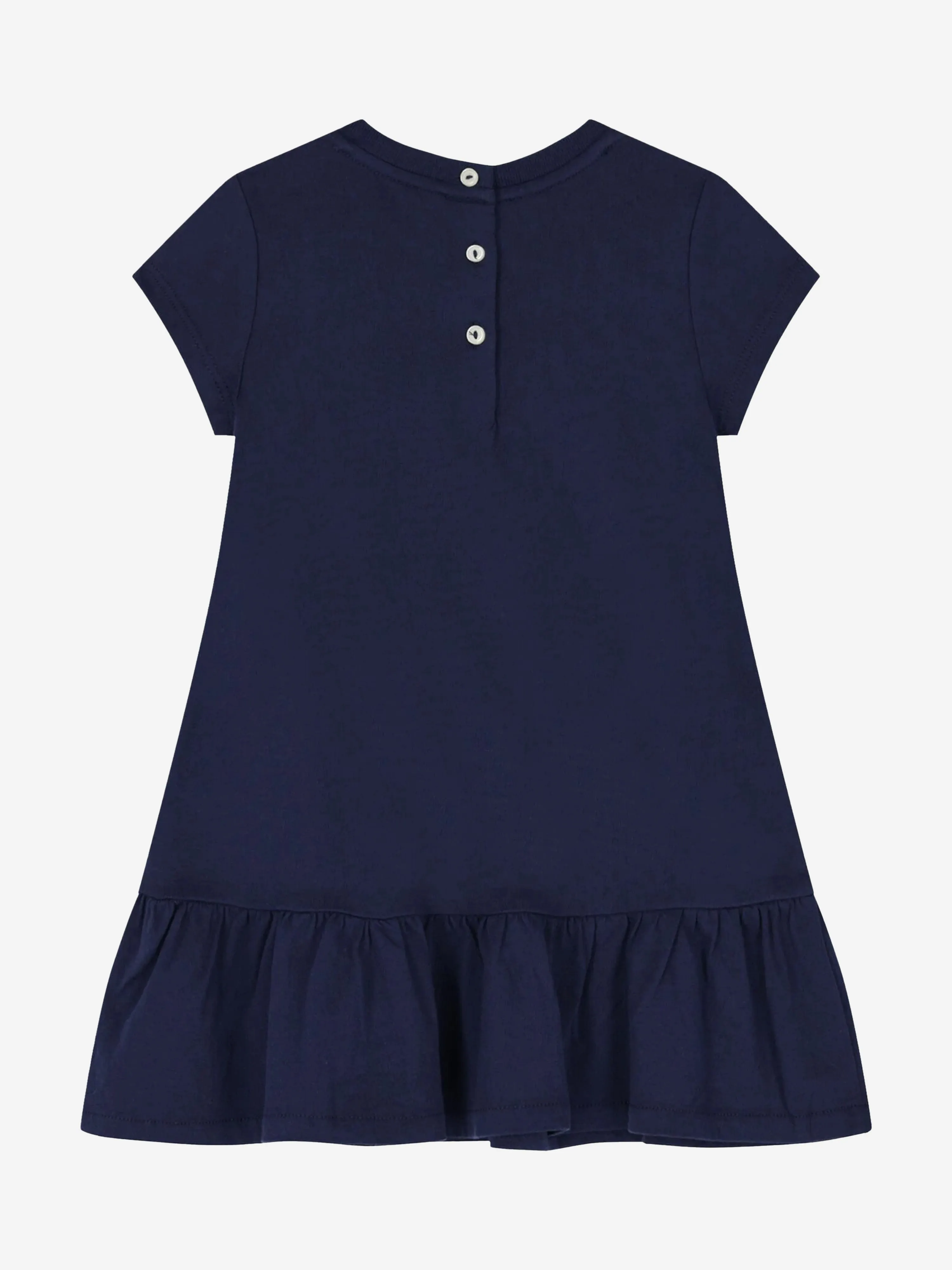 Ralph Lauren Baby Girls Sparkler Bear Dress in Navy