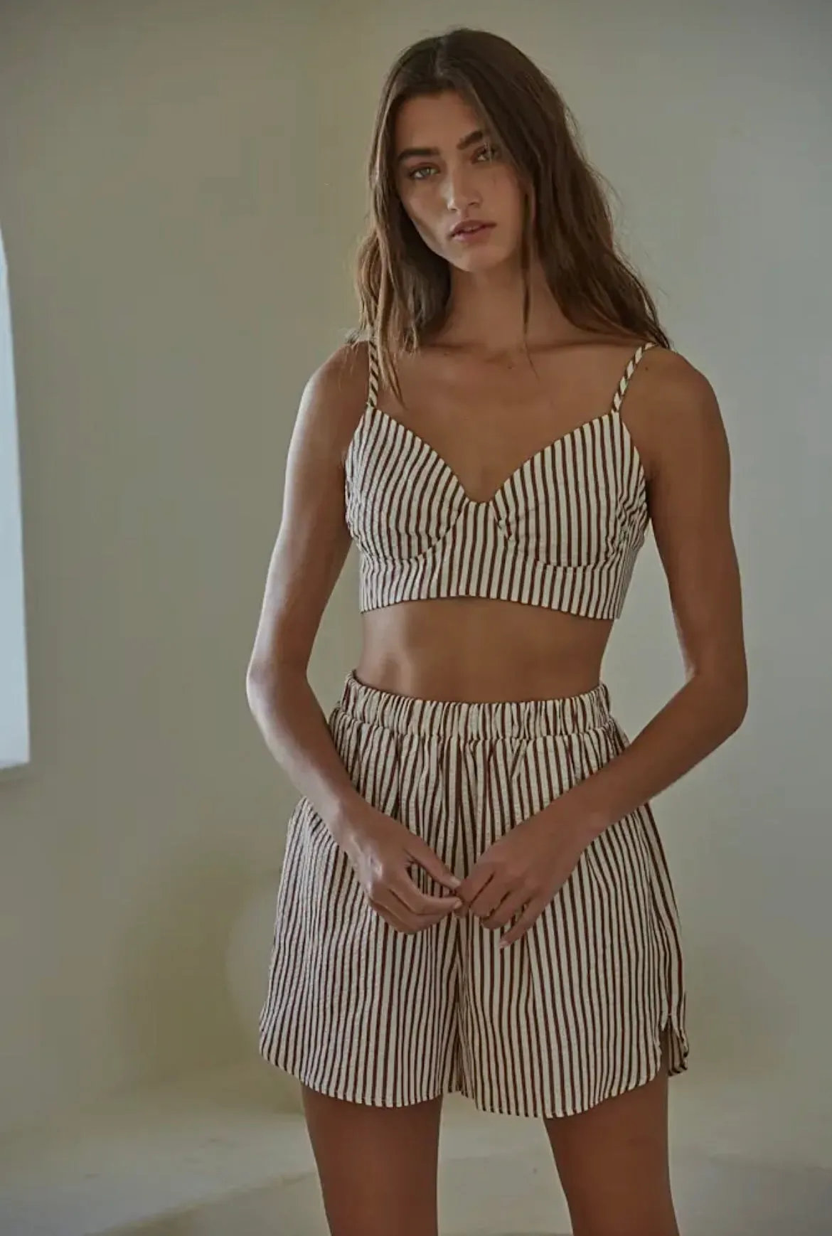 remi striped bralette