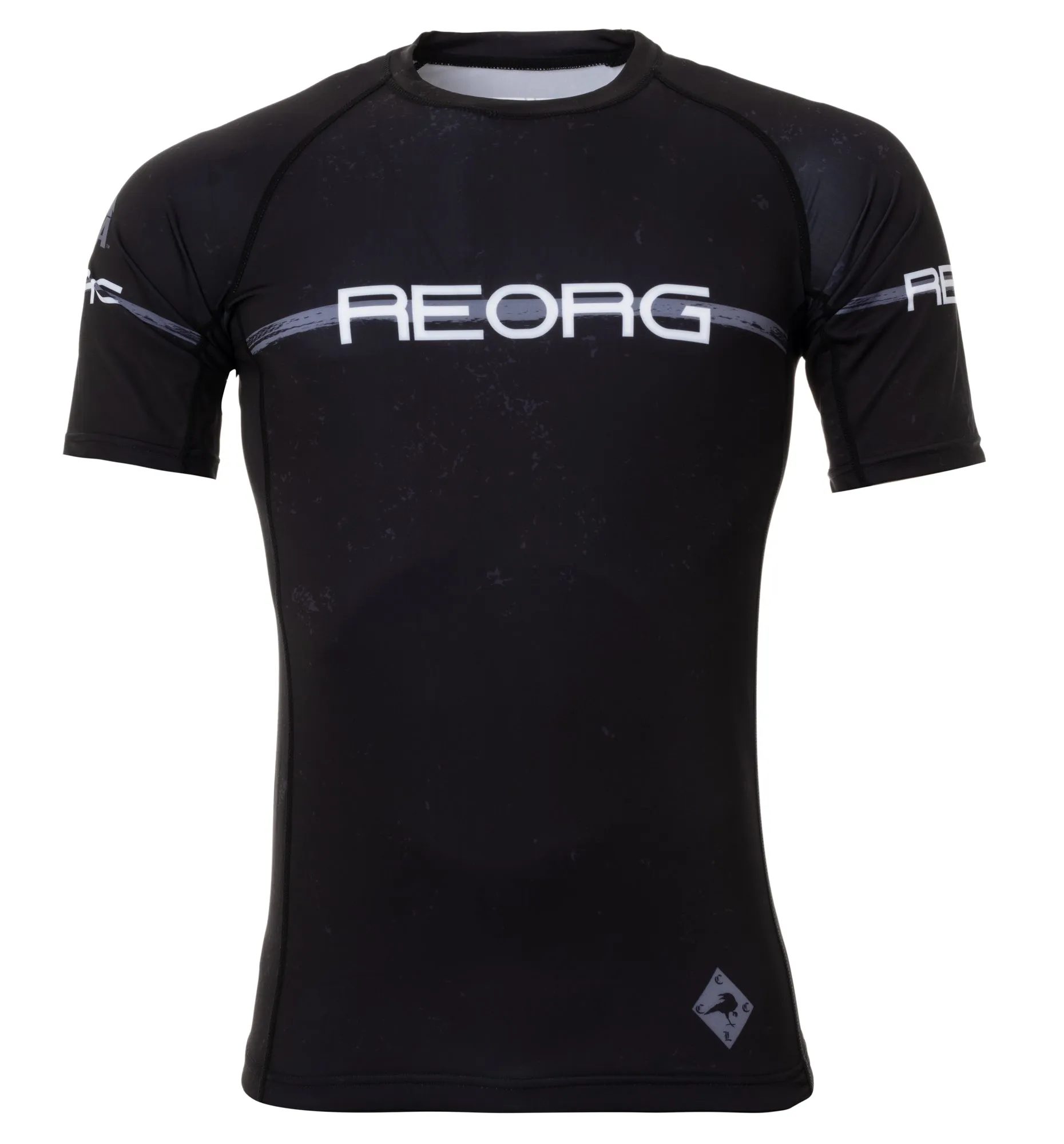 REORG Thin Grey line SS Rash Guard