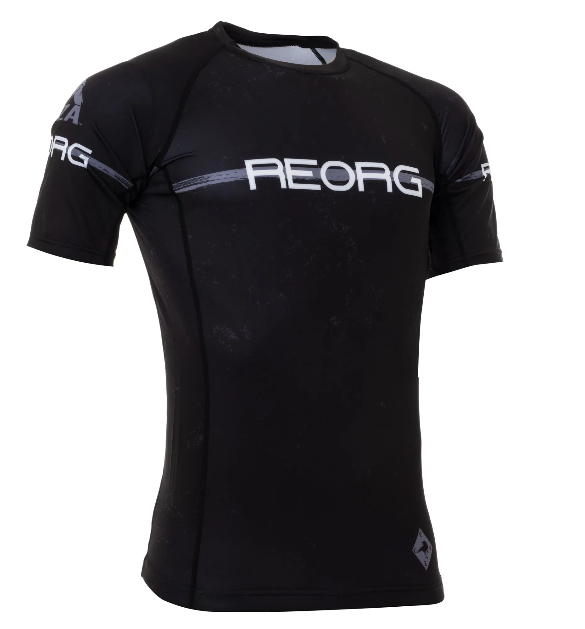 REORG Thin Grey line SS Rash Guard
