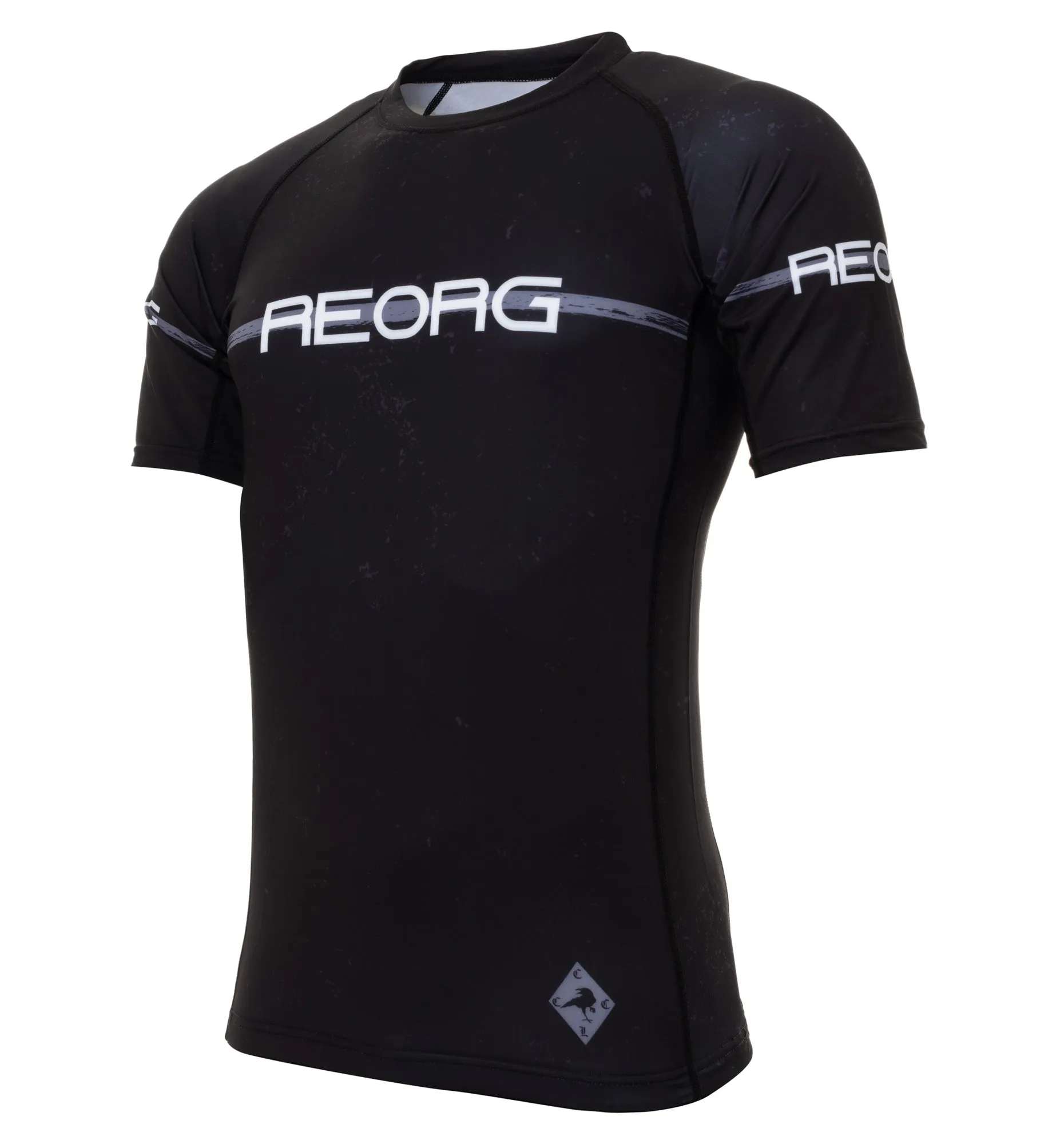 REORG Thin Grey line SS Rash Guard