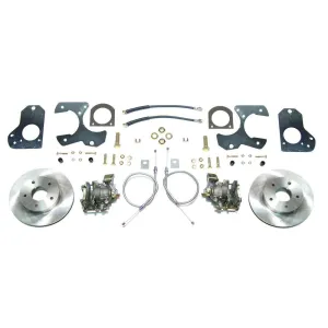 Right Stuff Detailing Disc Conversion Brake System - Rear - 1 Piston Caliper - 11.00" Rotors - GM G-Body 1978-88