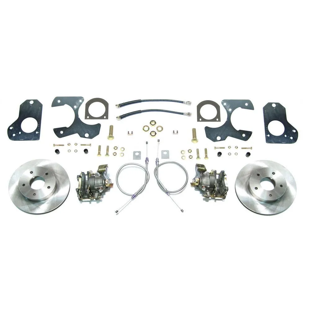 Right Stuff Detailing Disc Conversion Brake System - Rear - 1 Piston Caliper - 11.00" Rotors - GM G-Body 1978-88