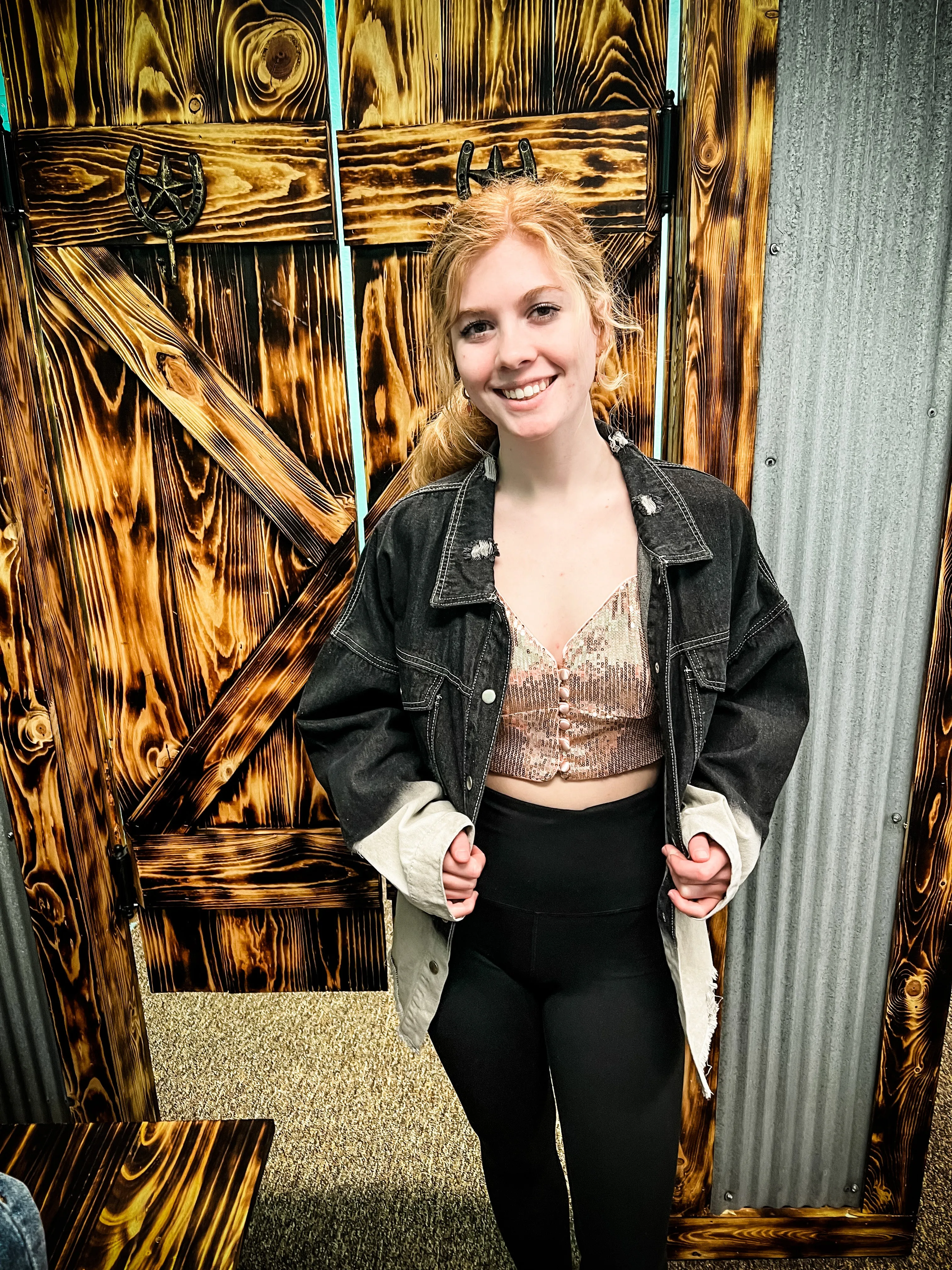 Rose Gold Sequin Bralette