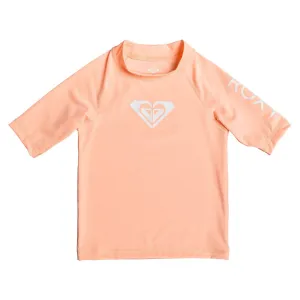 Roxy Youth Girls 2-6 Whole Hearted Short Sleeve Rash Guard - Souffle