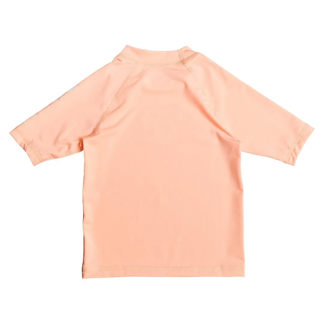 Roxy Youth Girls 2-6 Whole Hearted Short Sleeve Rash Guard - Souffle