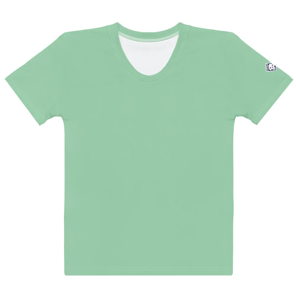 Solid Color Women’s Rash Guard for BJJ - Short Sleeve Edition - Vista Blue