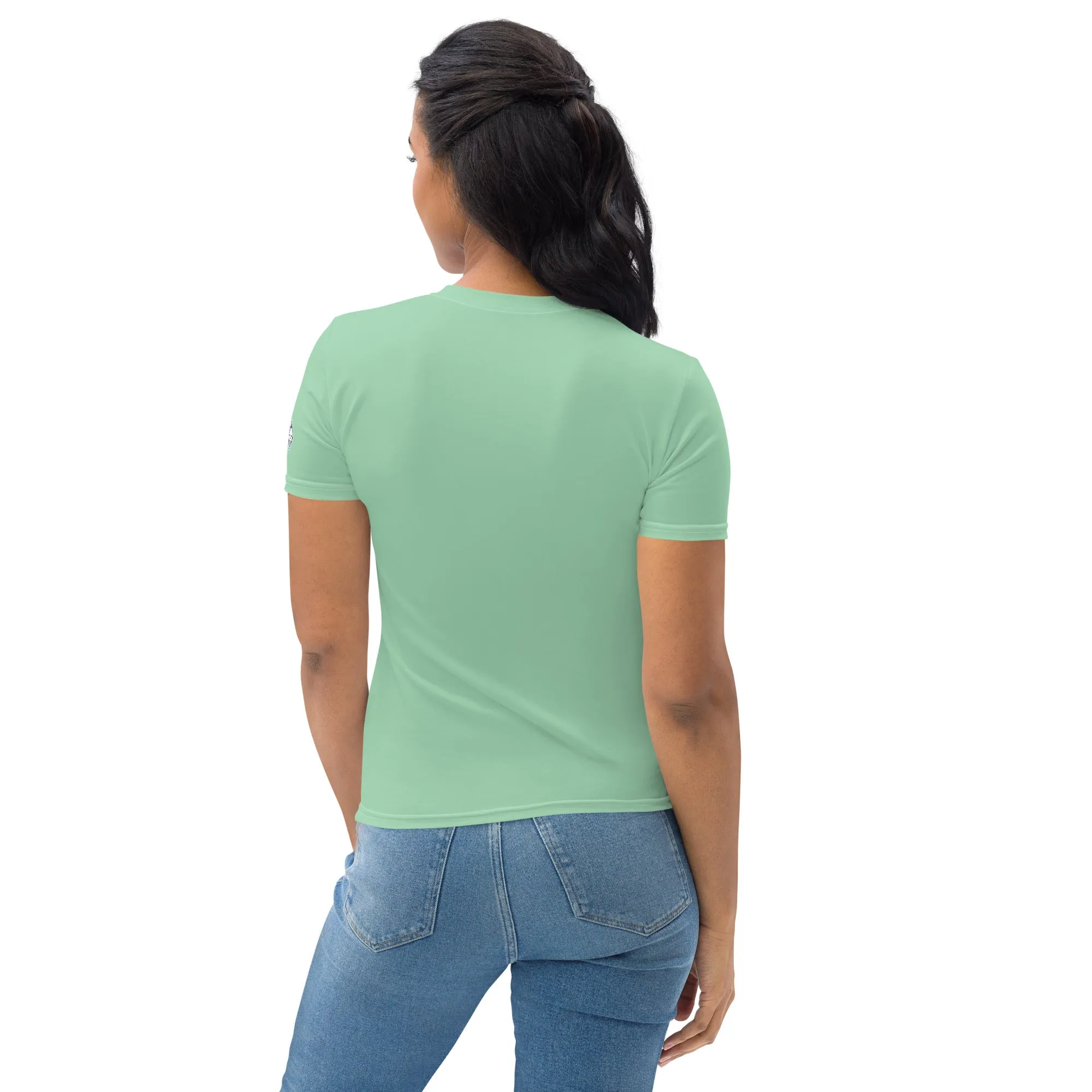 Solid Color Women’s Rash Guard for BJJ - Short Sleeve Edition - Vista Blue