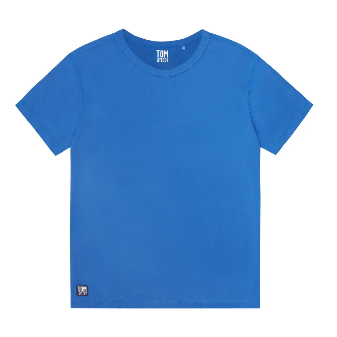 Solid Nautical Blue Short Sleeve