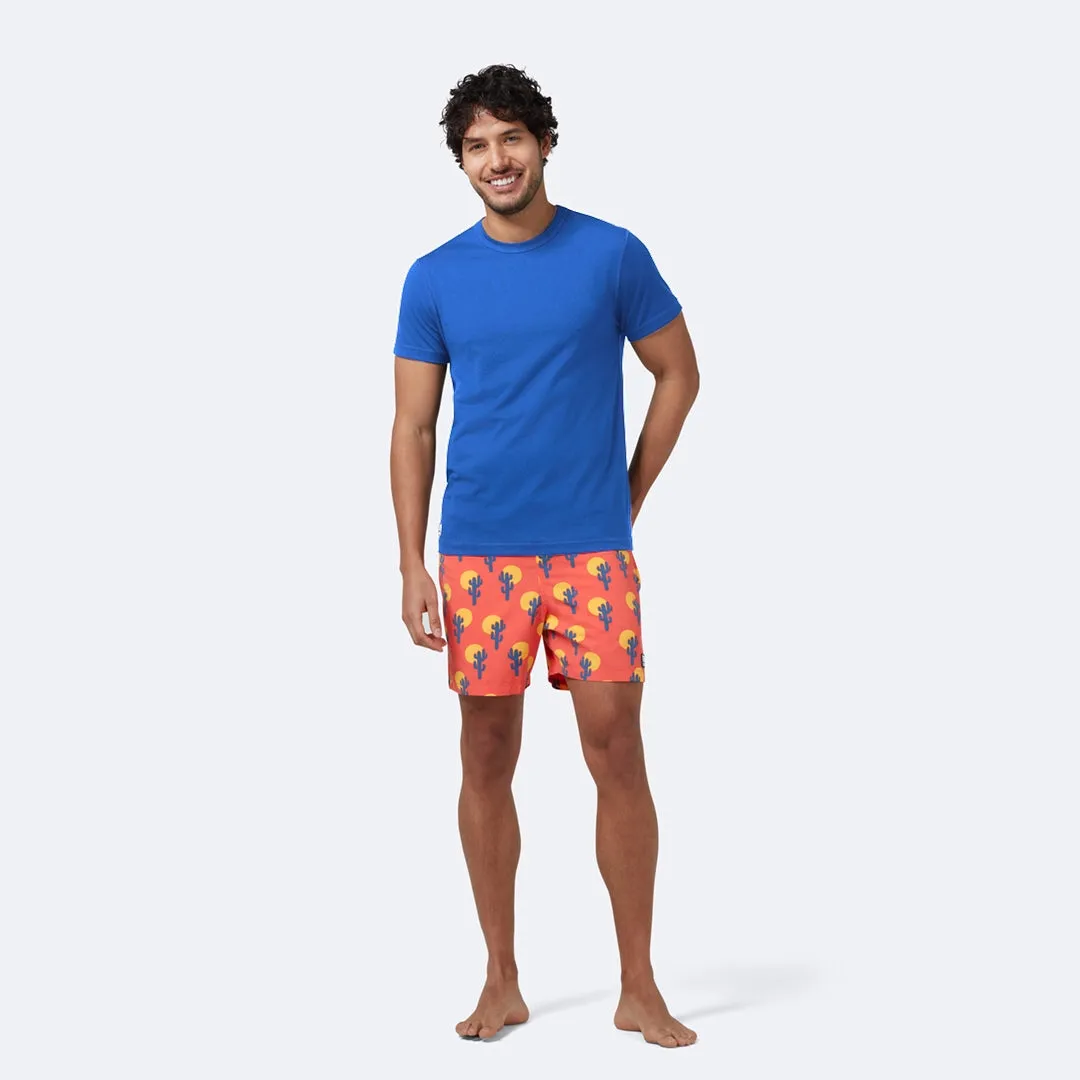 Solid Nautical Blue Short Sleeve