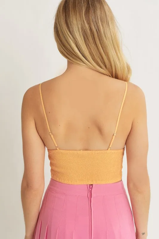 Sorbet Woven Solid Laced Bralette