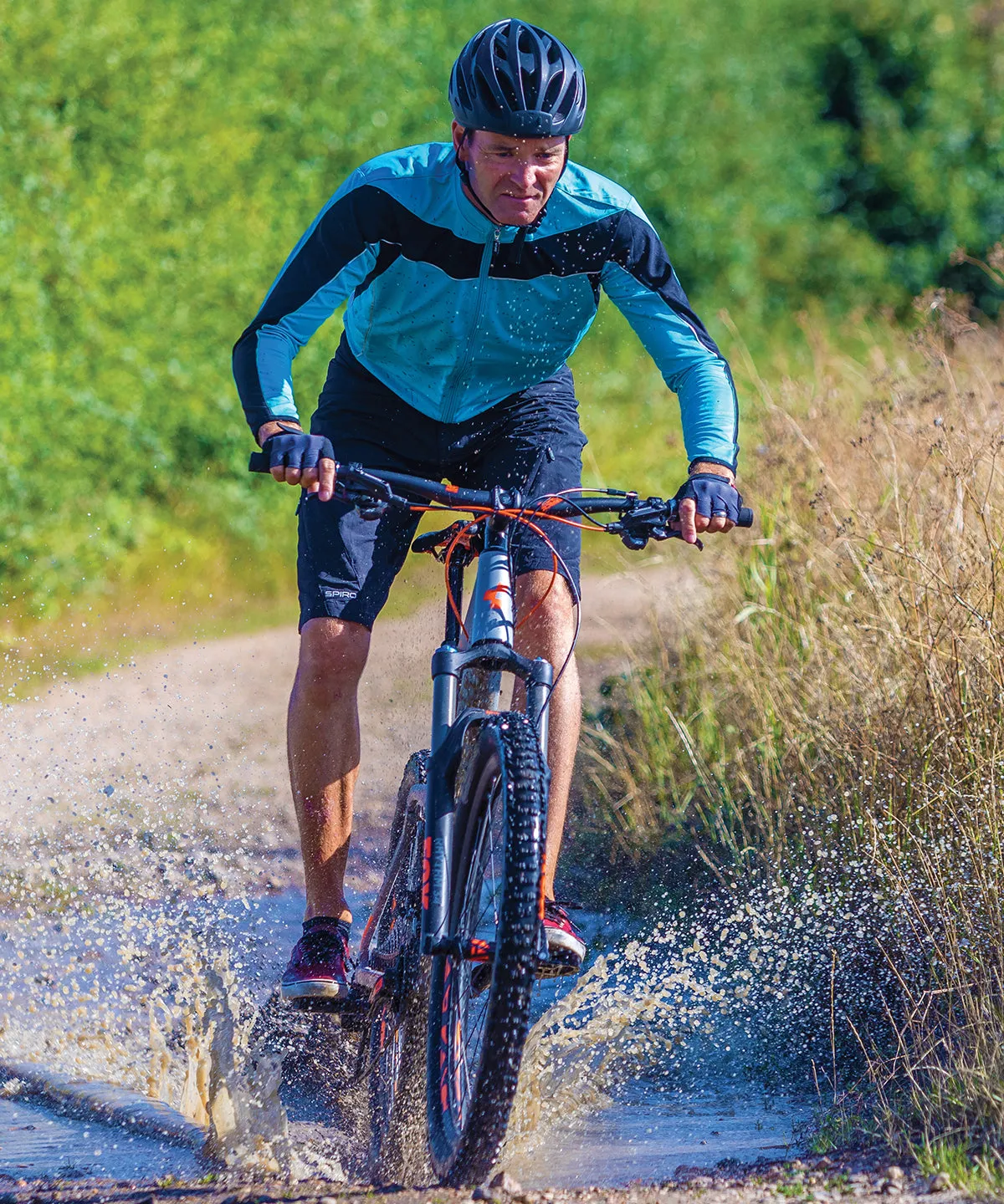 Spiro bikewear long sleeve performance top | White/Black