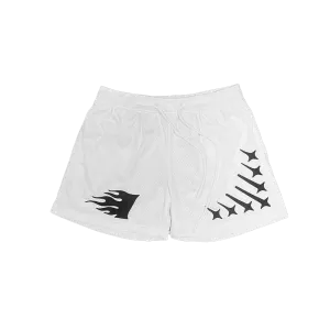 Staple Mesh Shorts White