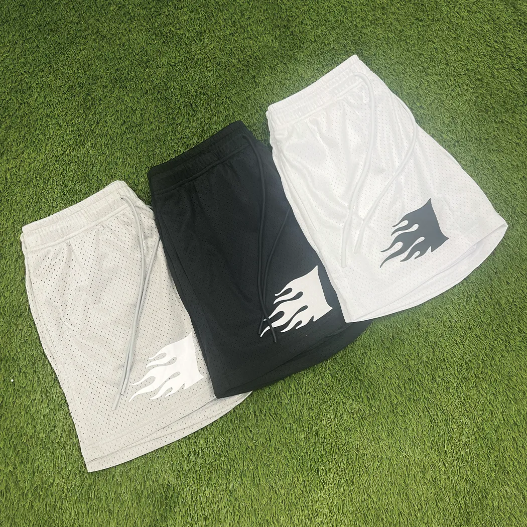 Staple Mesh Shorts White