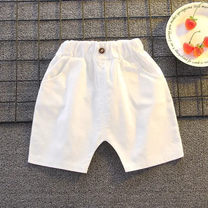Striped Cotton Short Sleeve Polo-shirt & Shorts