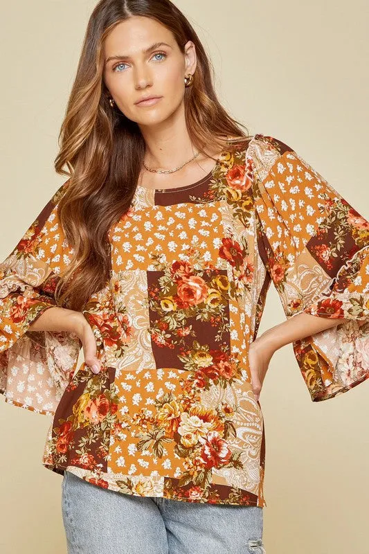 Take Me Away Floral Blouse