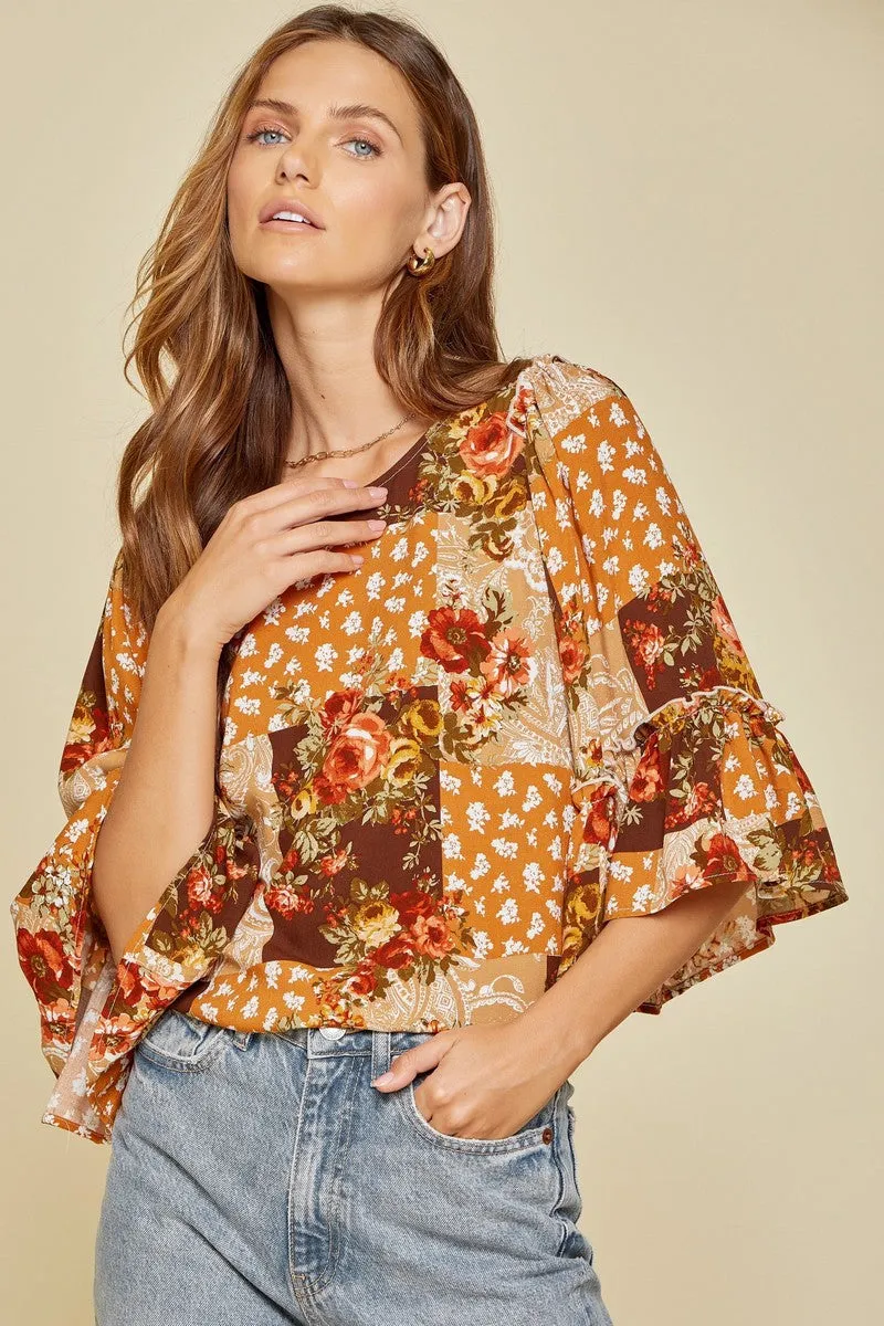 Take Me Away Floral Blouse