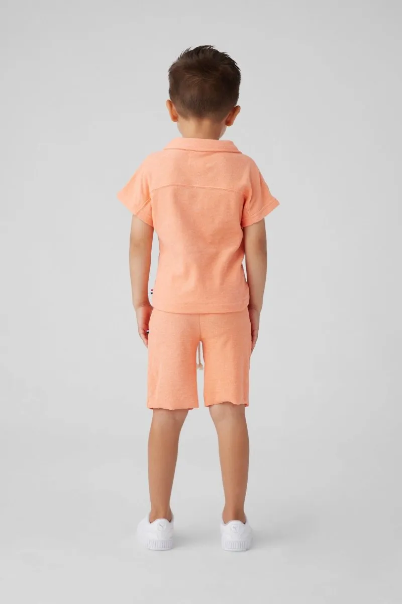 TERRY CABANA BUTTON DOWN TOP