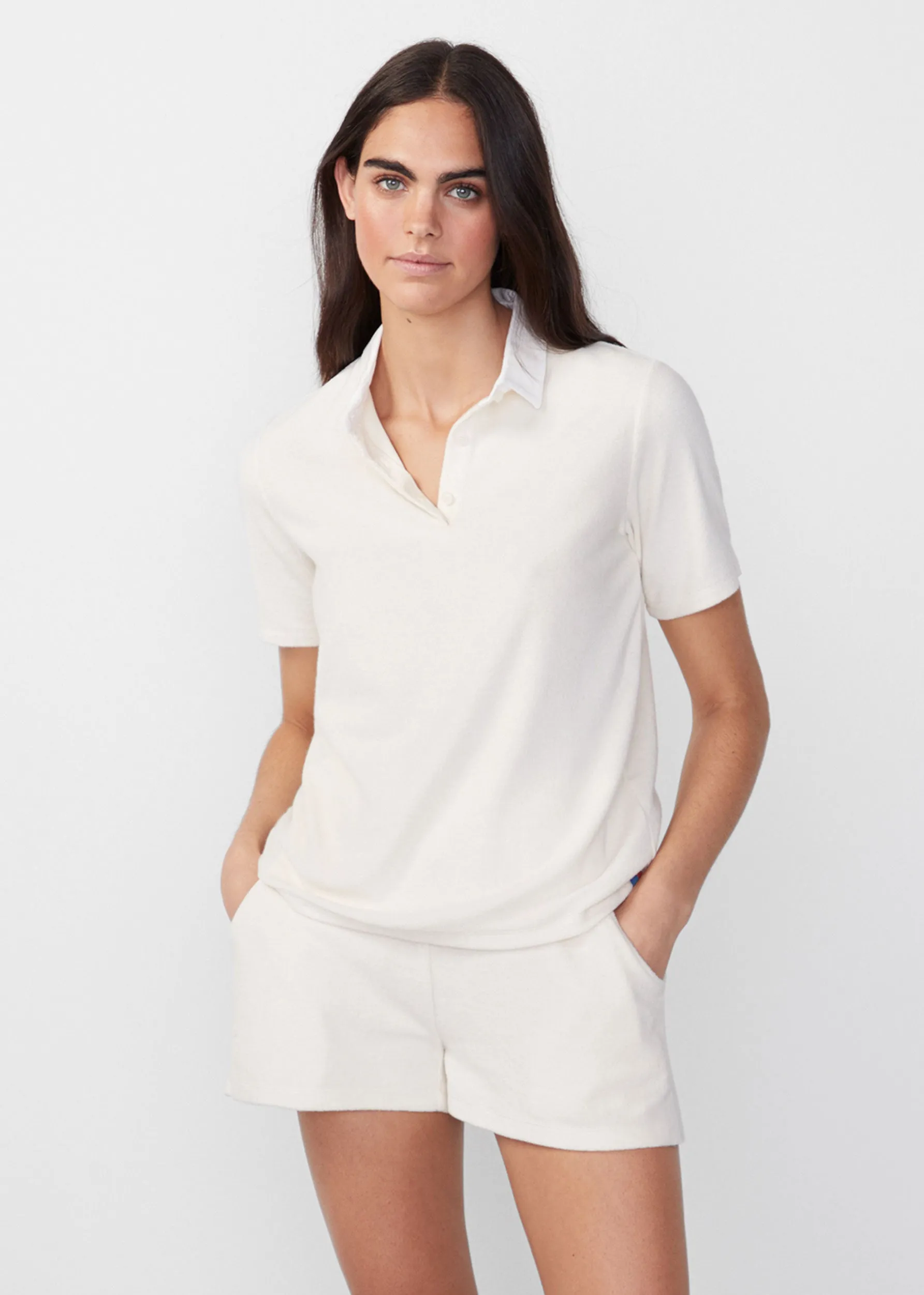 The Terry Polo - Cream