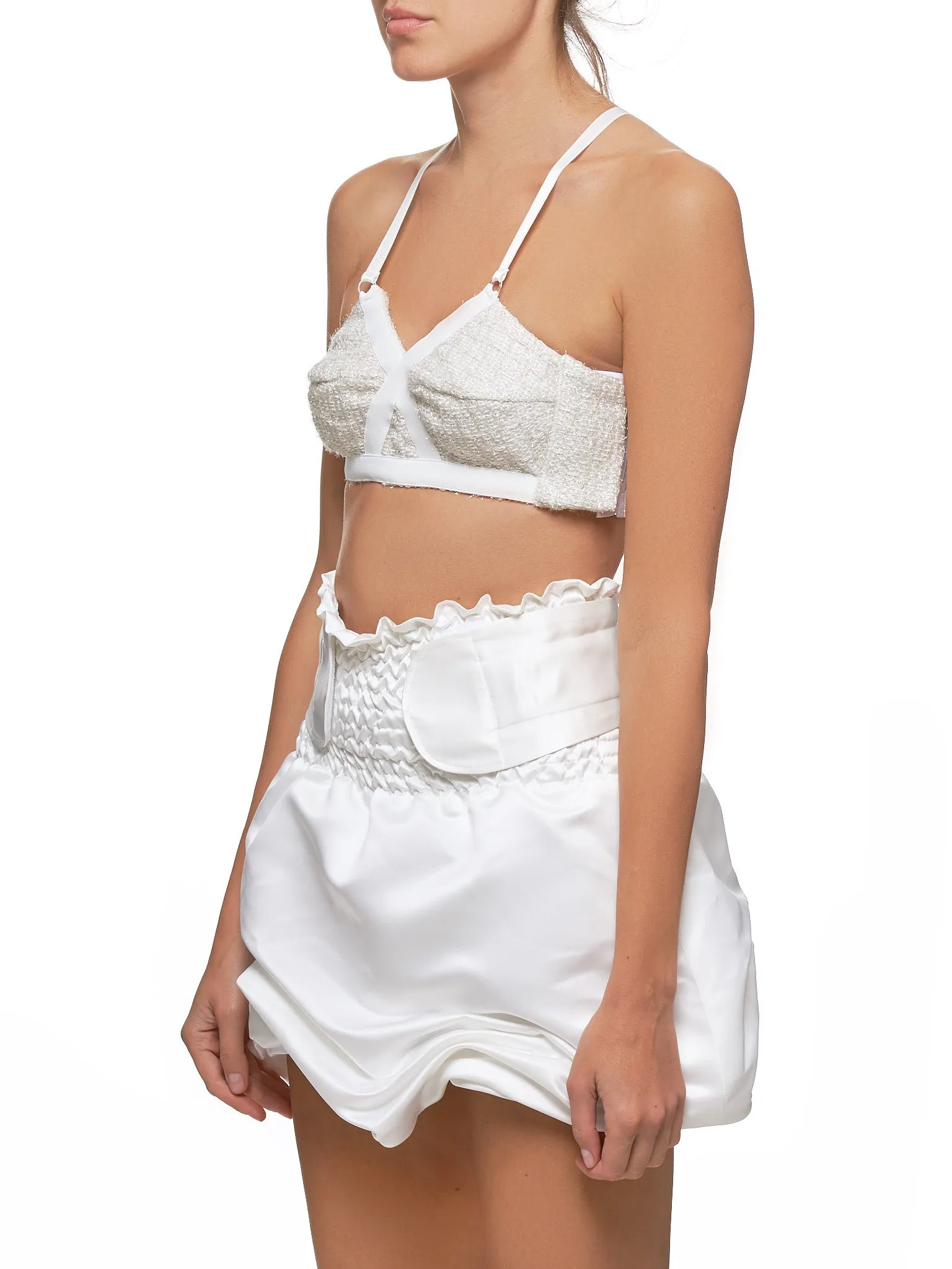 Tweed Bralette (JFAW19T02-WHITE)