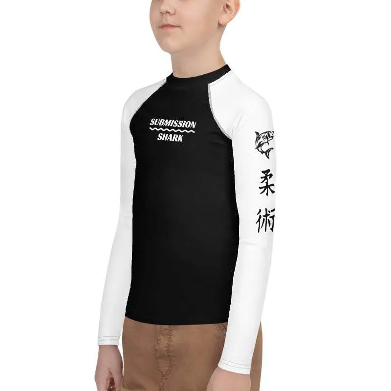 White SS Premium Standard ~ Youth Rash Guard