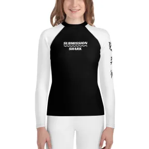White SS Premium Standard ~ Youth Rash Guard