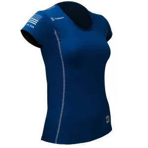Women's Fitted Performance Shirt - Short Sleeve (Navy)