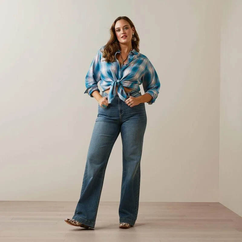 Women's REAL Billie Jean Shirt - Dobby Plaid