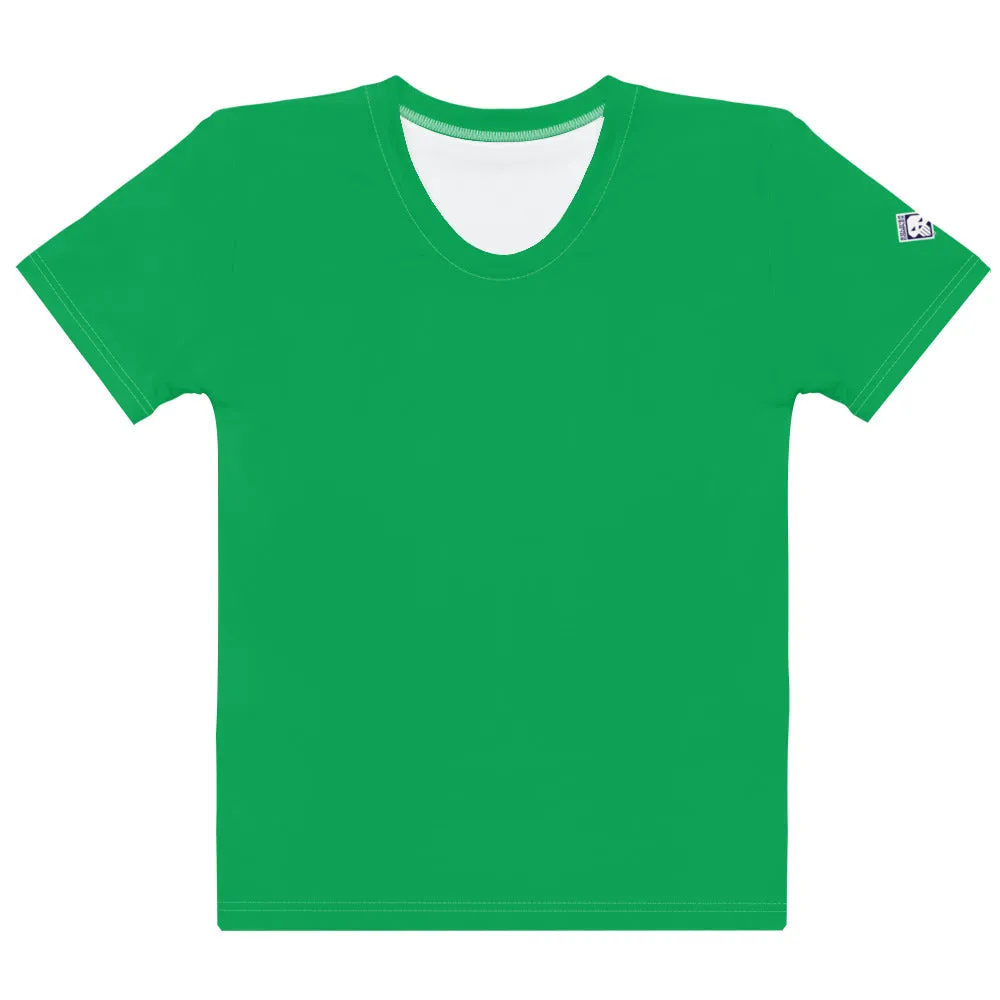 Women's Short Sleeve BJJ Rash Guard - Flexible and Stylish - Jade