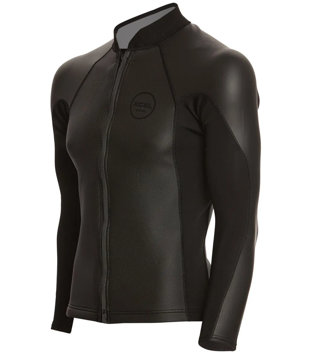 Xcel Axis Sharkskin 2/1mm L/S Front Zip Wetsuit Jacket