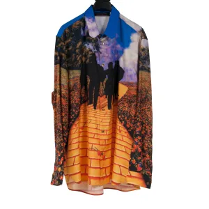 Yellow Brick Road Wizard of Oz Button Down