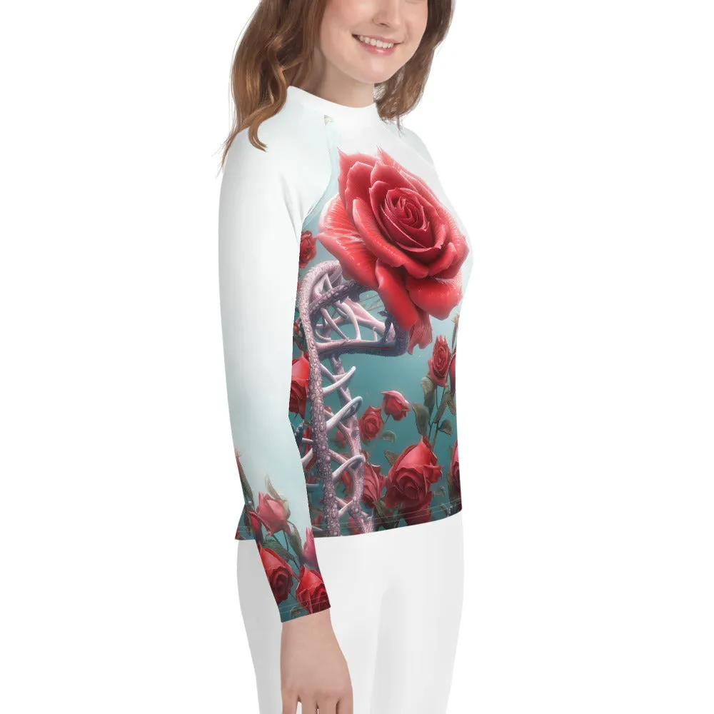 Youth Rash Guard Blooming DNA