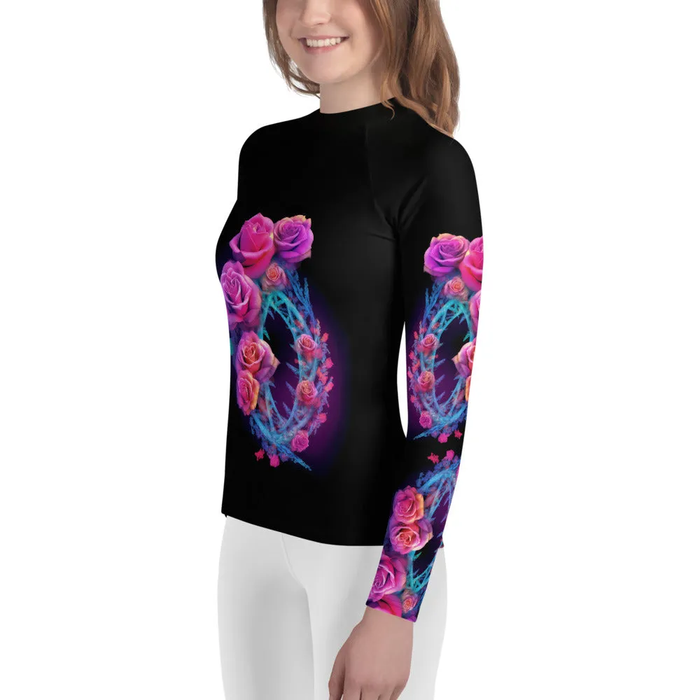 Youth Rash Guard DNA & Roses